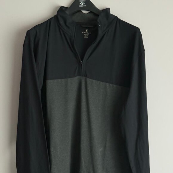 Spyder Men’s Spyre Flex Colourblock 1/4 Zip Pullover Sweater – XL - Picture 2 of 5